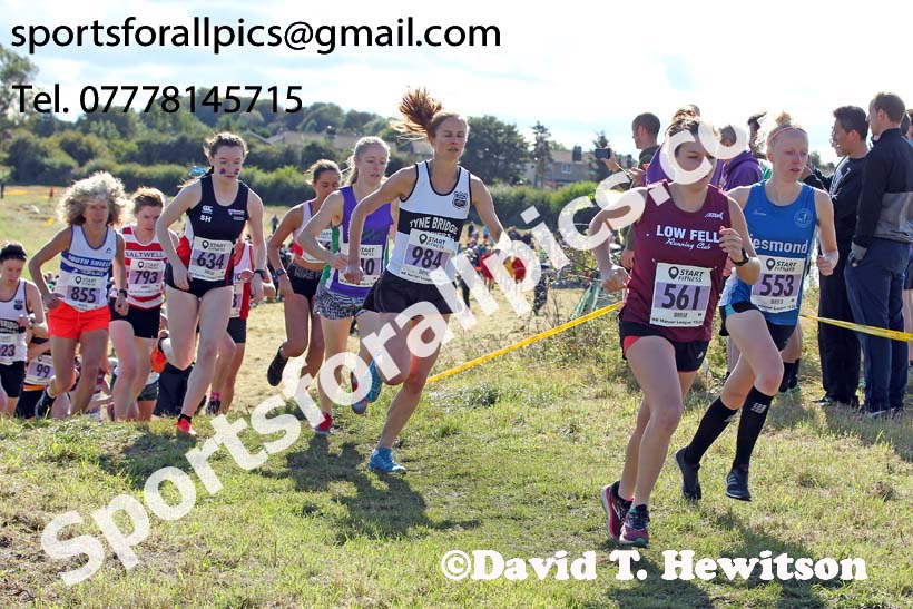 Senior womens 2019 Start Fitness Harrier League, Wrekenton, Gateshead. Photo: David T. Hewitson/Sports for All Pics